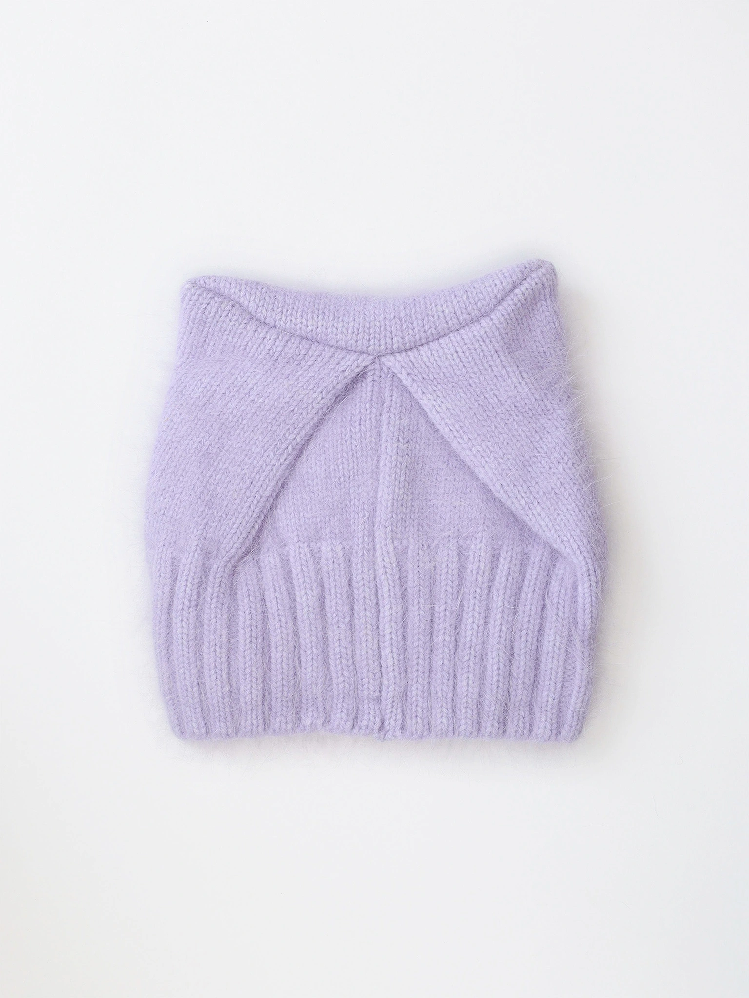 Шапка-бини из ангоры и нейлона с ушками в ассортименте